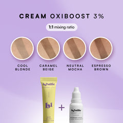Set pentru vopsirea sprâncenelor cu vopsea gel și oxidant cremă OxiBoost
